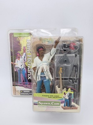McFarlane Toys Jimi Hendrix Woodstock Concert Action Figure w/ Guitar & Amps NEW