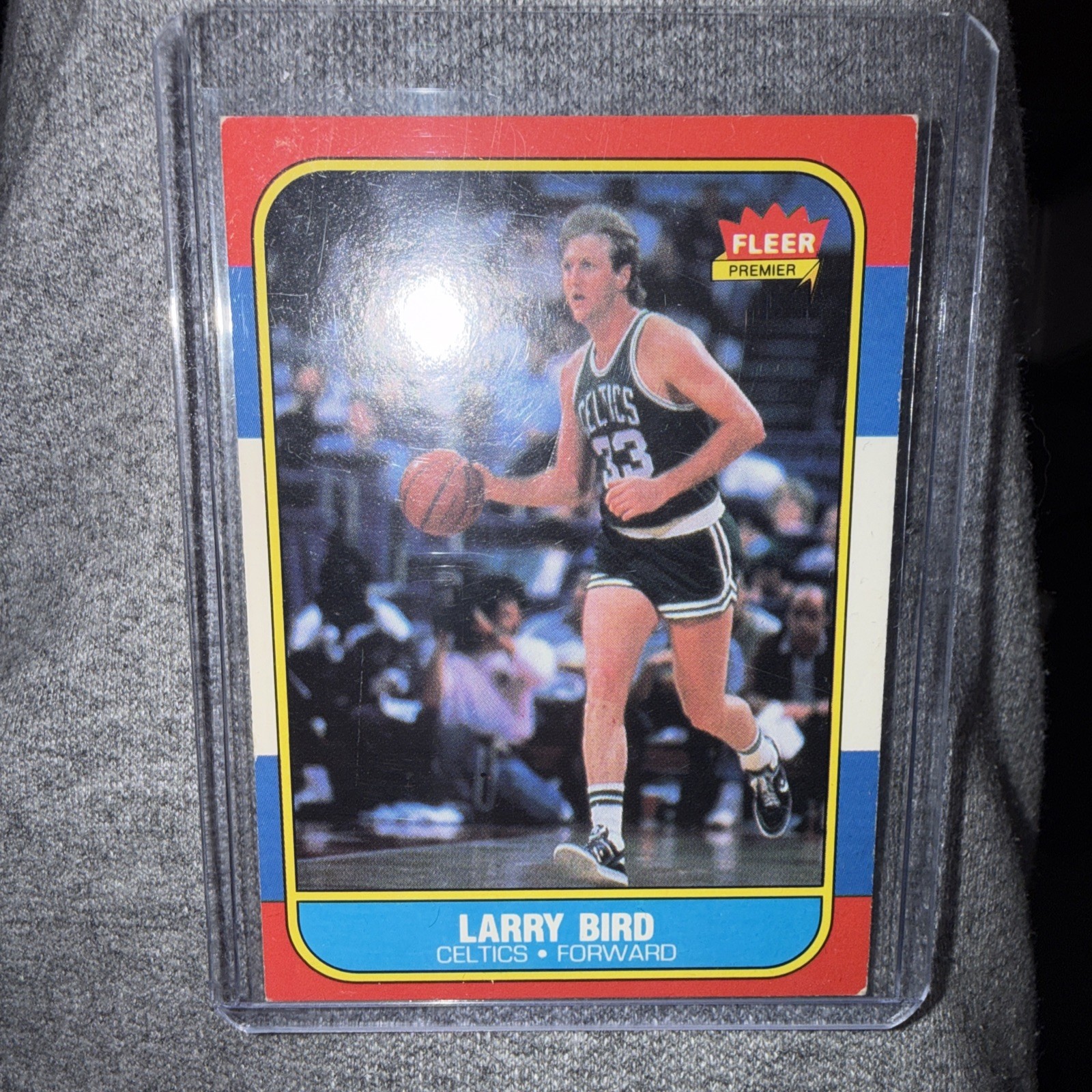 1986-87 Fleer Larry Bird #9 Boston Celtics Basketball Card