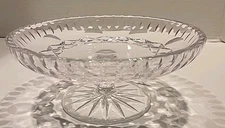 Mikasa Footed Compote Serving Dish 8" Crystal Dessert Bowl Mint Condition  Vtg