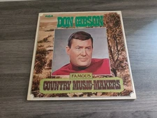 Don Gibson - Famous Country Music-Makers 12" Double LP compilation vinyl F/F...