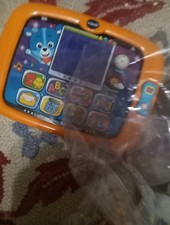 VTech Smart Light Up Baby Touch Tablet Developmental Learning Kids Orange