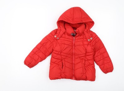 NEXT Mädchen Jacke rot Größe 5 Jahre Reißverschluss