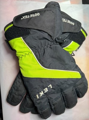 Head Leki Gore-Tex Ski Gloves Small Black Waterproof Winter Snow Adult