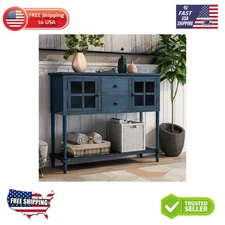 Sideboard Console Table with Bottom Shelf