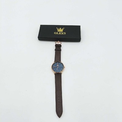 Olevs Herrenarmbanduhr Uhr Herrenuhr Business Kleid Minimalistisch Ultraduenn El