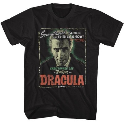 Hammer Horror Lee As Dracula Black T-Shirt