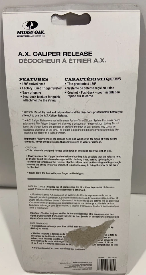 ALLEN A.X. CALIPER ARCHERY RELEASE BLACK NEW RETAIL $24.99 LAST TWO - Image 4 of 4