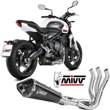 Scarico Completo Mivv Triumph Trident 660 2021 Per Moto Delta Race Inox Nero
