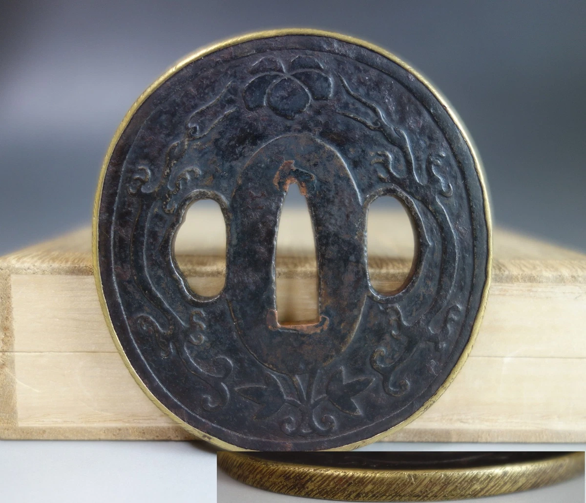 Iron 主1850-1899 年日本刀镡| eBay