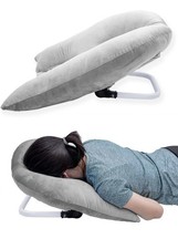 Face Down Pillow Tabletop, Adjustable Headrest Face Cradle with Hand Res...