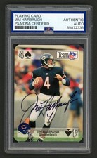 Jim Harbaugh Signed 1992 Sport Decks NFL Playing Card #4 (PSA) Chicago Bears