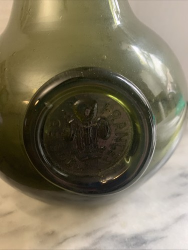 Vintage Green Bottle Hand Blown Jamestown Reproduction Joseph Frances - Picture 4 of 9