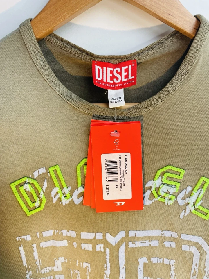 Diesel Women's T-Uncusl T-shirt brown Size XS - Image 3 of 4