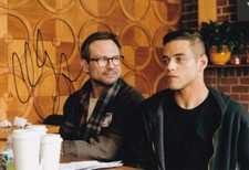 CHRISTIAN SLATER signed Autogramm 20x30cm MR ROBOT in Person autograph COA