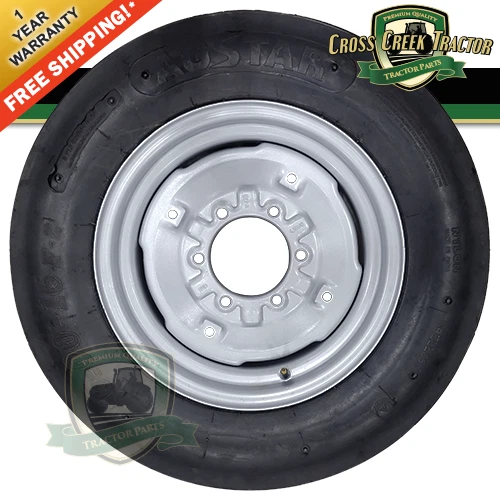 6.00-16 Tire w/Rim For Massey Ferguson TO20, TO30, TO35, 35, 50, 65, 135, 150+