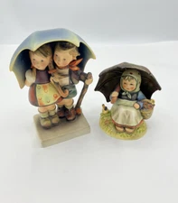 Hummel Figurines (2) Goebel Germany Porcelain Statues Collection
