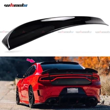FITS 11-23 DODGE CHARGER GLOSS BLACK DUCKBILL REAR WINDOW ROOF VISOR SPOILER LIP