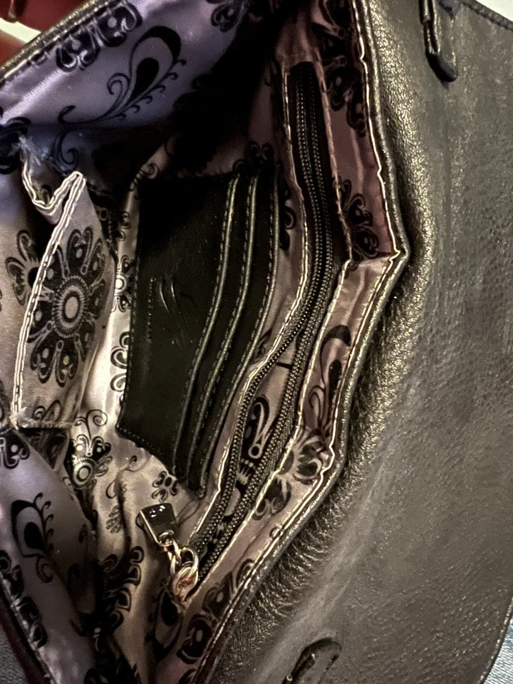 ¡Bolso de mano bandolera y clutch Grace Adele negro y estrás! Monedero! Nuevo Foto 3 de 4