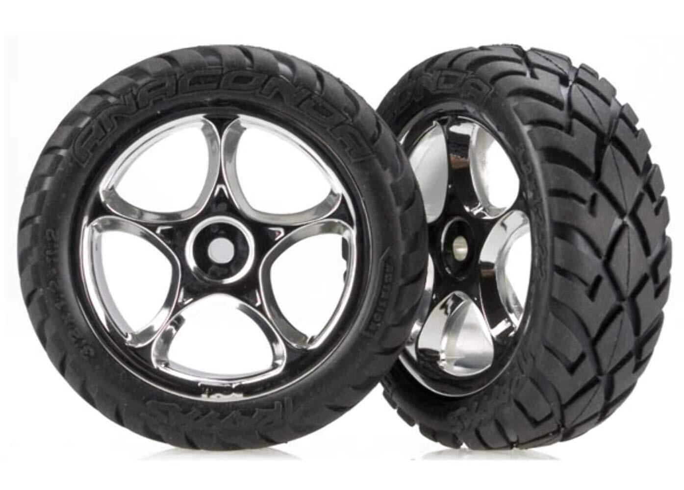 Traxxas 2479R Mounted Anaconda Tires on Tracer Front Wheels, Bandit