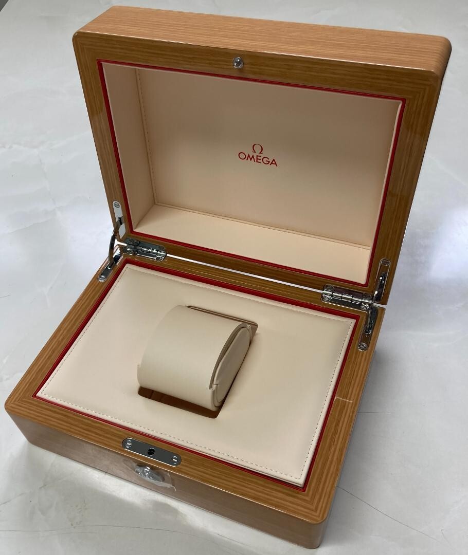 Omega Authentic Wooden Watch Box New | eBay