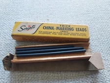 Vintage Scripto Thick G-920 Black CHINA Marking Leads USA Pencil Refill