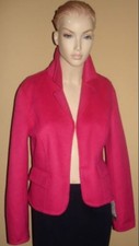 Austin Reed Hot Pink Boiled Wood Open Front Jacket 6, 12