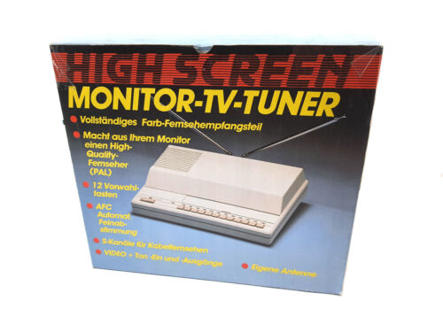 Commodore C64 / Amiga HIGHSCREEN Monitor TV Tuner NOWY ORYGINALNE OPAKOWANIE! - Zdjęcie 1 z 6