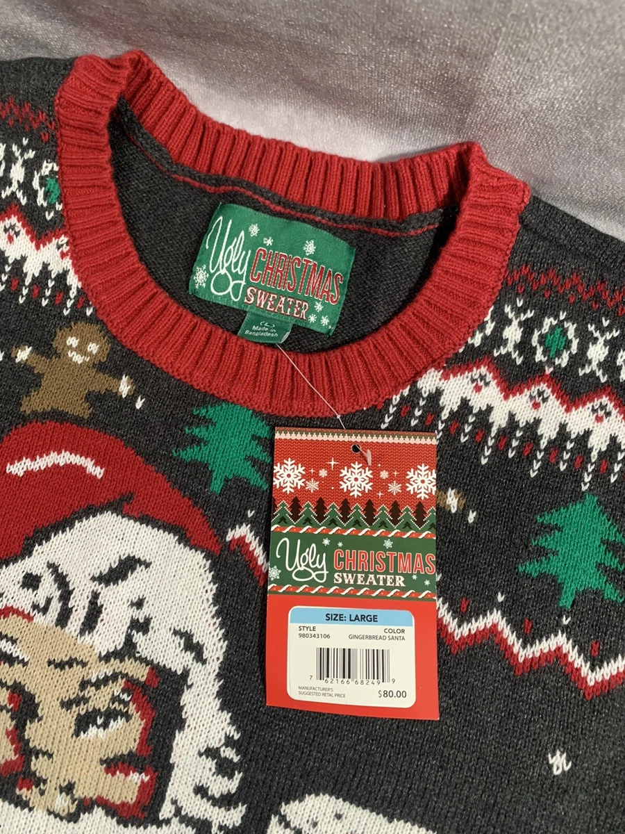 Men's plus size clearance ugly christmas sweater