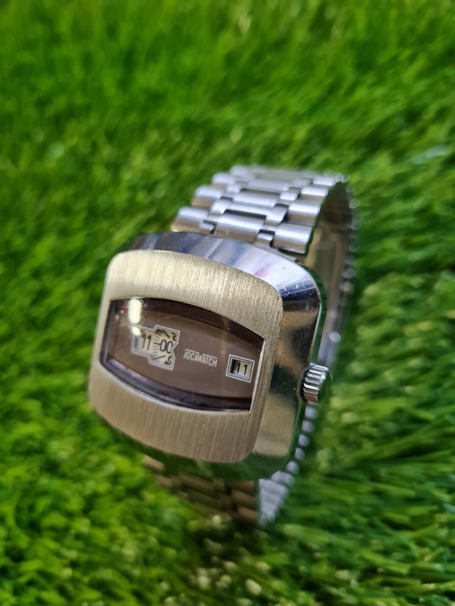 VINTAGE JOCAWATCH JUMP HOUR WATCH MECHANICAL NEW OLD STOCK | eBay