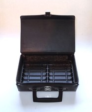 Vintage Cassette Case Holder BMI Beaux Merzon 12 Tape Storage Brown. Used