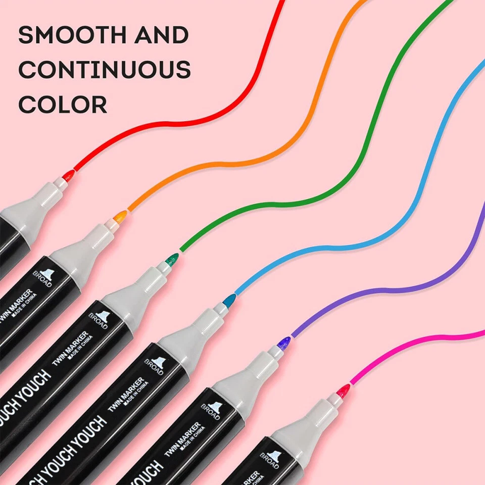 168Farbe Filzstifte Marker Set Permanent Wasserfest Pen Für DIY Graffiti Steine - Bild 4 von 4