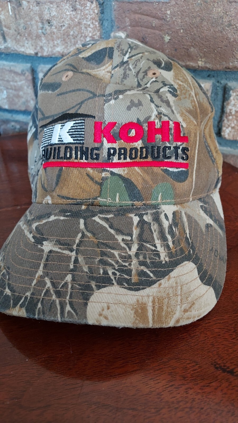 Kohl Building Embroidered Logo Camouflage Adjustable Trucker