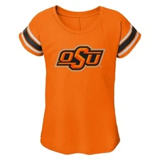 Oklahoma State Cowboys NCAA Outerstuff Girls Orange Dolman T-Shirt