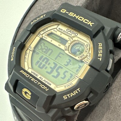 CASIO G-SHOCK GD-350GB-1JF Black x Gold World Time Chrono Digital Men Watch