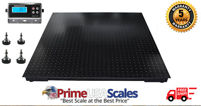 5 Year Warranty Prime OP-916 60''X48'' (5'x4') Floor Scale 1000 lb x 0.2 lb