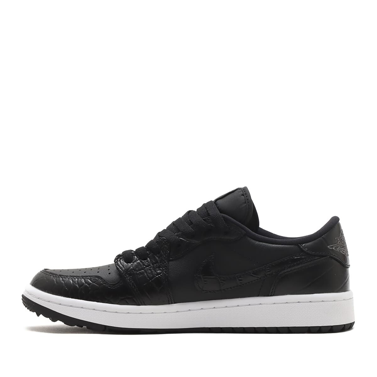 Nike Air Jordan 1 Low Golf DD9315-003 Black Crocodile Skin Men's