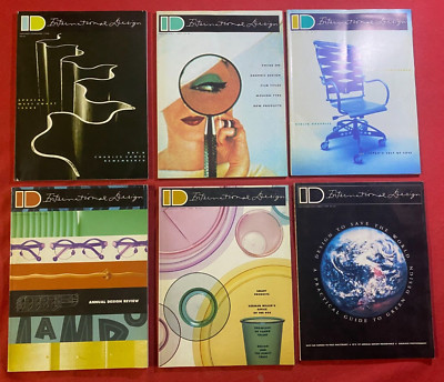 ID INTERNATIONAL DESIGN Lot 6 Zeitschriften KOMPLETTER JAHRGANG 1990 US-Magazin