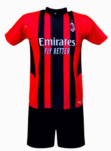 Completo intimo uomo maglia e boxer A.C. Milan underwear ufficiale cotone  nero MI11055