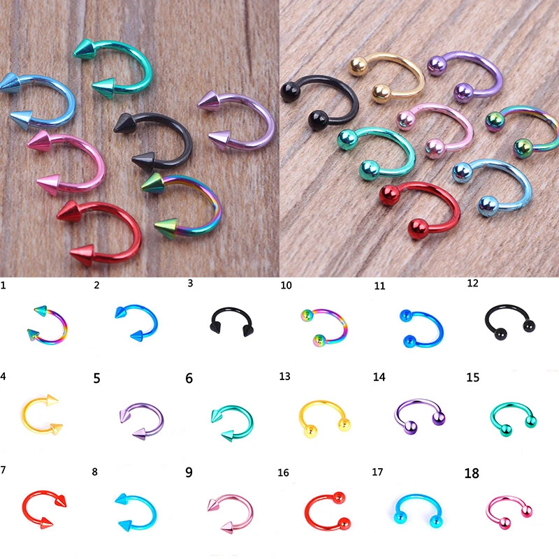 Tongue store hoop piercing