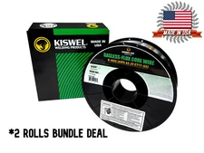 (Made in USA) K-NGS E71T-GS .035 in. Dia 10lb. Gasless-Flux Core Wire (2 Rolls)