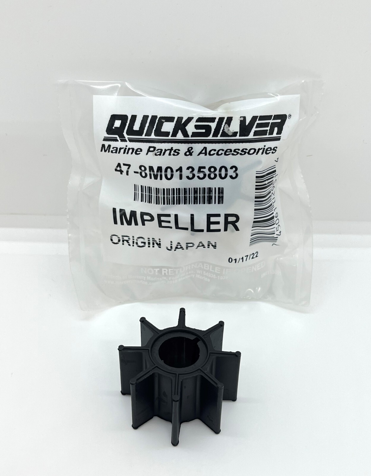 Mercury/Mariner 15/20hp EFI Genuine Outboard Water Pump Impeller 47-8M0135803