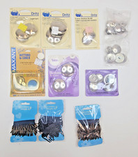 MIXED LOT OF CRAFT SUPPLIES - Misc Button Covers  etc- New/Un-Used - Open Pack