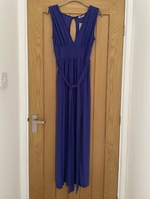 BNWT Love Maxi Dress Size 14 Tie Belt Very Stretchy Slit Leg