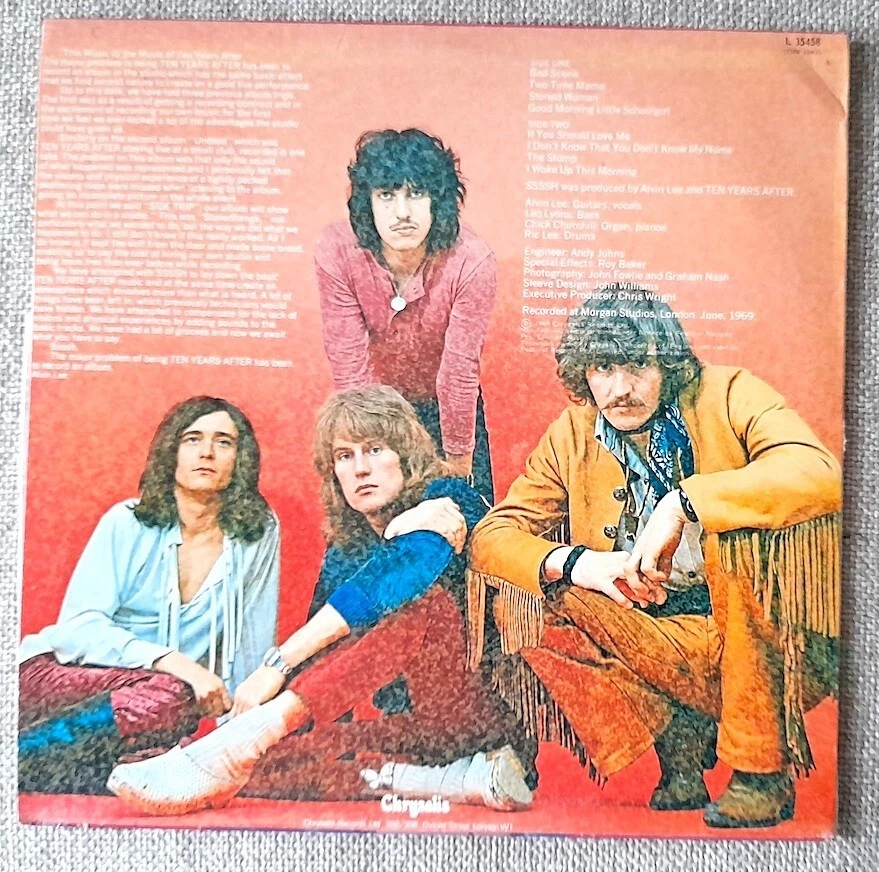 Ten Years After 'SSSSH' LP  (1969)  NM-/EX+ (Alvin Lee) - Image 2 of 4