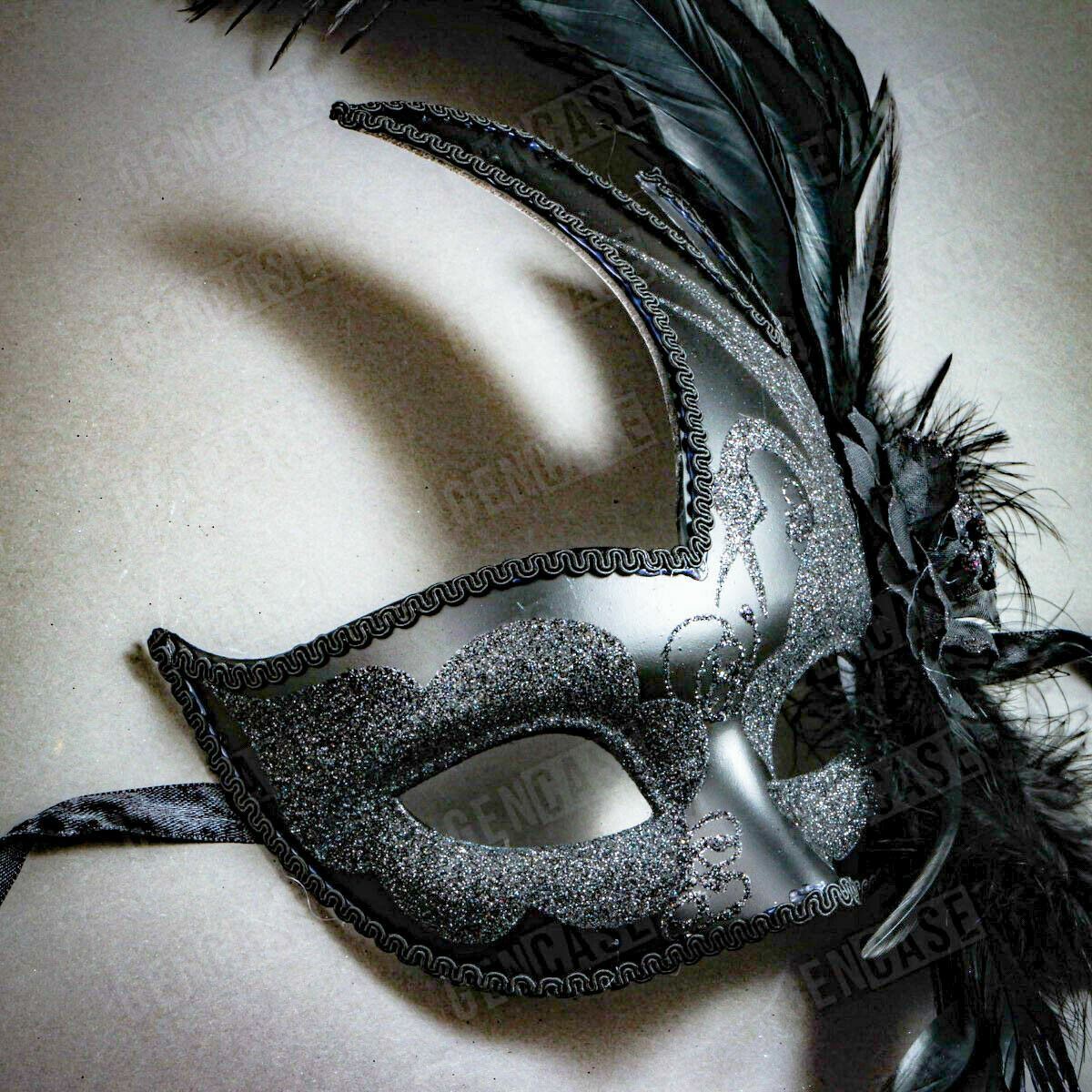 Maschera Donna Carnevale Maschera Veneziana In Metallo A Forma Di - Foto 4