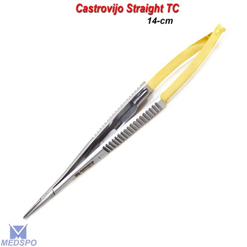 5-PCS Micro Dental Straight Castroviejo Needle Holder TC Surgical Instrument CE - Picture 4 of 5
