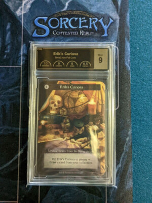 Erik's Curiosa Curio Graded 9 Mint - Sorcery TCG Beta 9+ Subgrades
