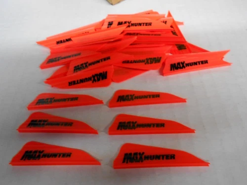100 AAE Max Hunter 2.1" FIRE ORANGE Vanes archery equipment arrow fletching