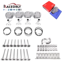 RACEORLY Bearing Valve Piston CR10:1 Kit For BMW 328i 428i X3 F30 12-17 N20 2.0