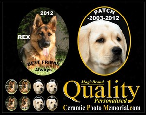 PET-PERSONALIZED-CERAMIC-PHOTO-MEMORIAL-GRAVE-STONE-CASKET-DOG-CAT-MARKER-Plaque